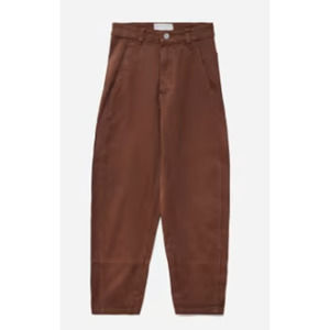 NWT EVERLANE Rosewood (Organic Cotton) The Utility Barrel Pant SIZE 6